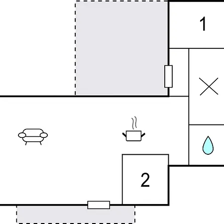 Two-bedroom In Jagerspris * Jægerspris