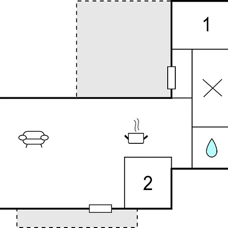 Holiday home In With Kitchen *
